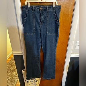 Boho style flare jeans